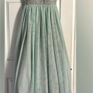 Elegant Beige/Mint green Dress by Speechless